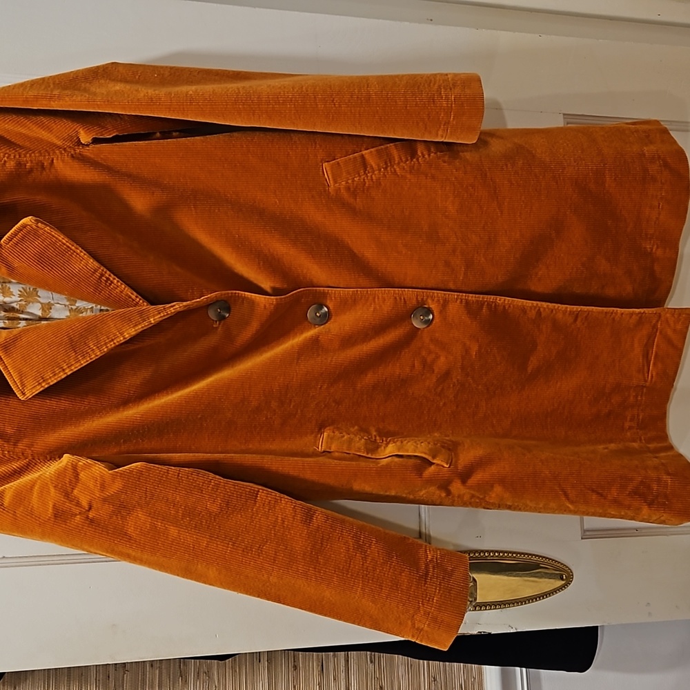 Anthropologie corduroy trench coat